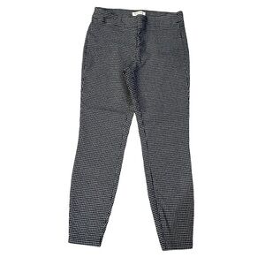 Nanette Lepore Black White Grid Slim Ankle Pants Women’s Size Small